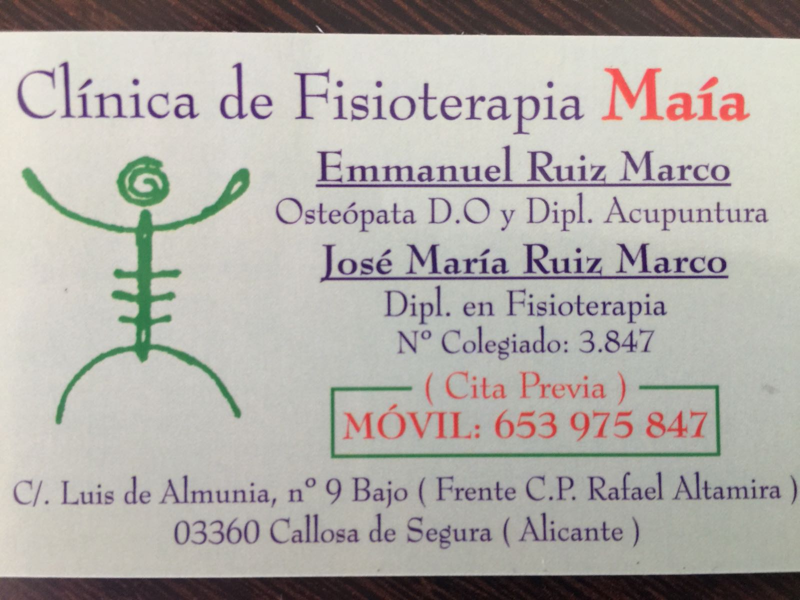 Clinica de fisioterapia Maia